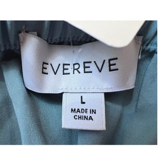 Evereve Womens Size Large Brea Tiered Strap Midi Sundress Blue NEW - Picture 5 of 14